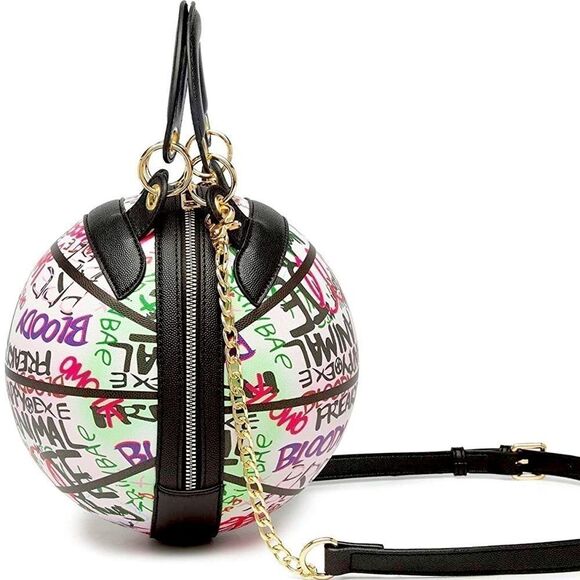 ✨HP✨Graffiti Basketball Shape Clutch Model 1 - Picture 9 of 11